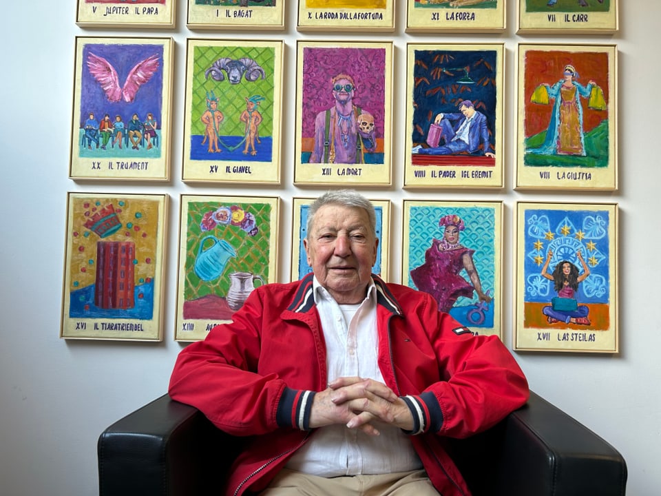 Foto von Sepp Bergamin heute, als Pensionär mit 88 Jahren.