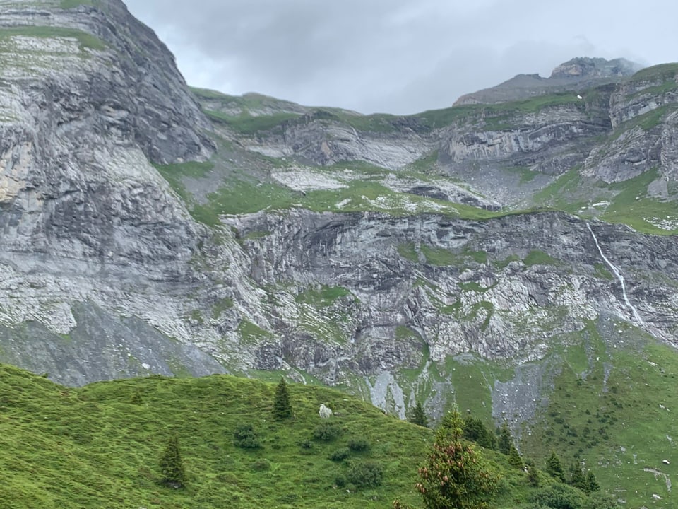 Vista sin Zanin, da l'autra vart da la val. 