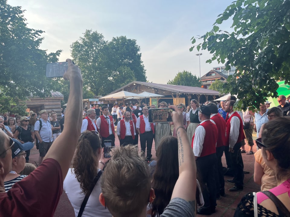 Eidgenössisches Jodlerfest Auftritt Konzert