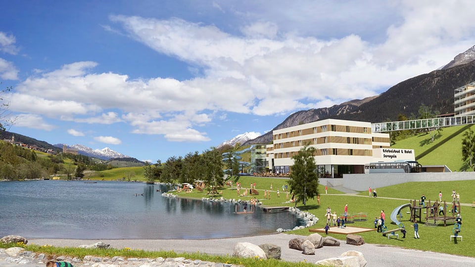 montascha dal hotel e lag a Savognin