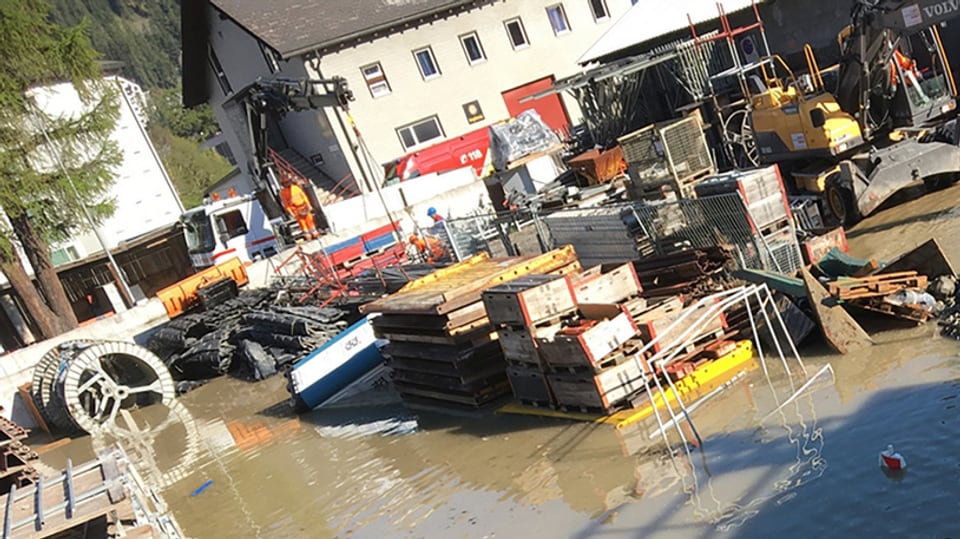 L'areal d'ina fatschenta inundà.