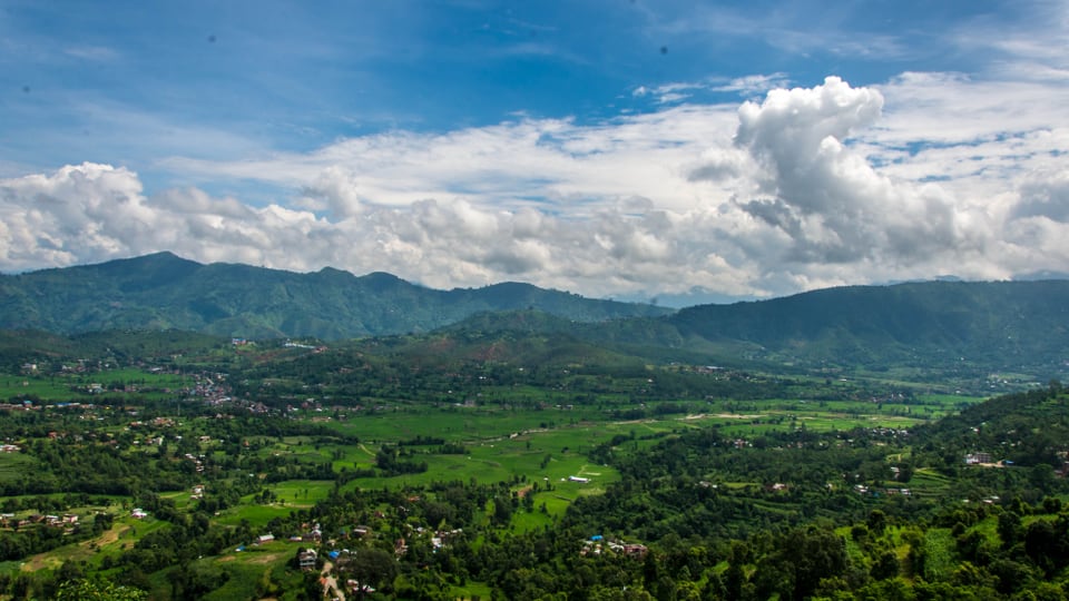 Panorama datier da Kathmandu