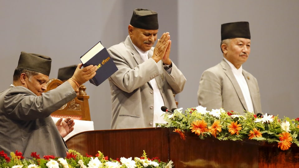 Il president dal Nepal Ram Baran Yadav.