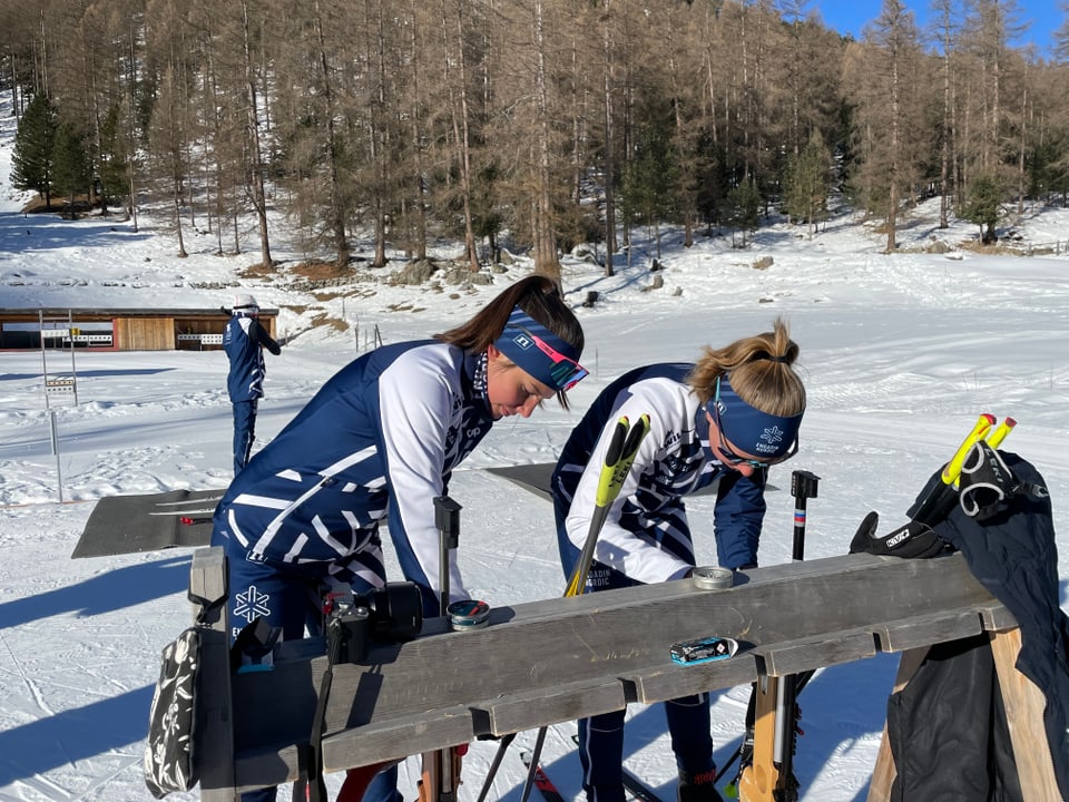 Las atletas Anina Richter ed Emma van der Kaaden