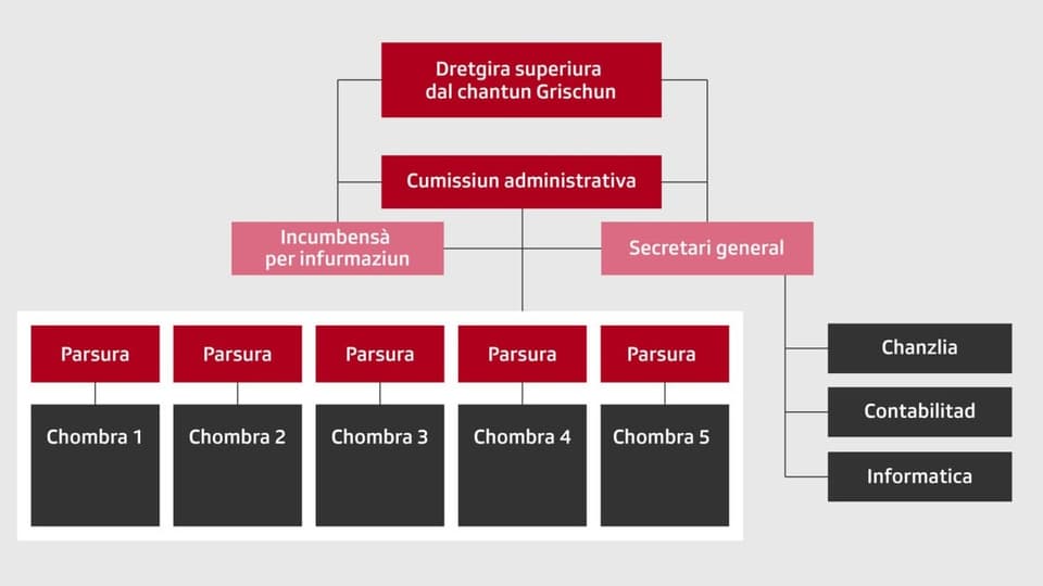 Organigram da la dretgira fusiunada