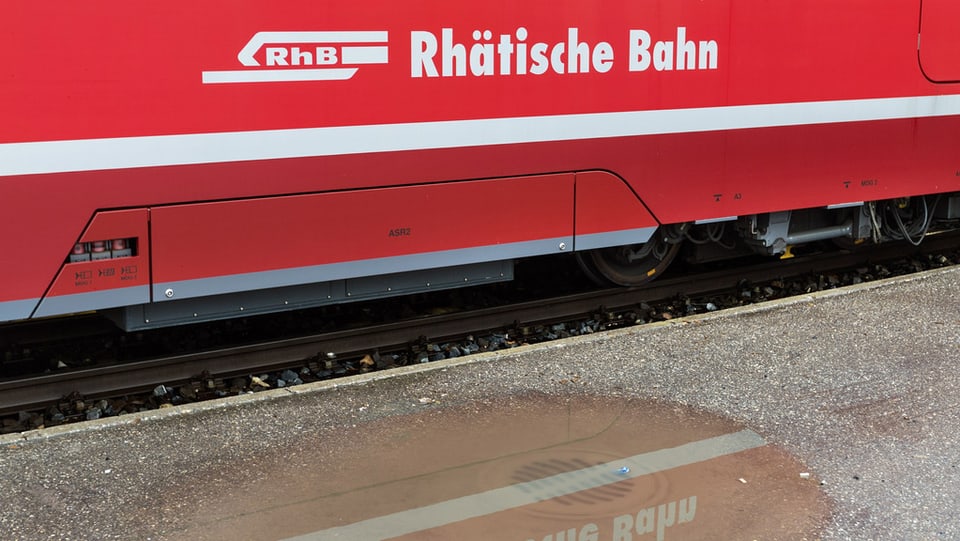 In tren da la RhB.