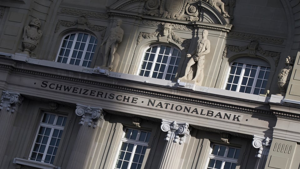 La front dal bajetg da la banca naziunala svizra.