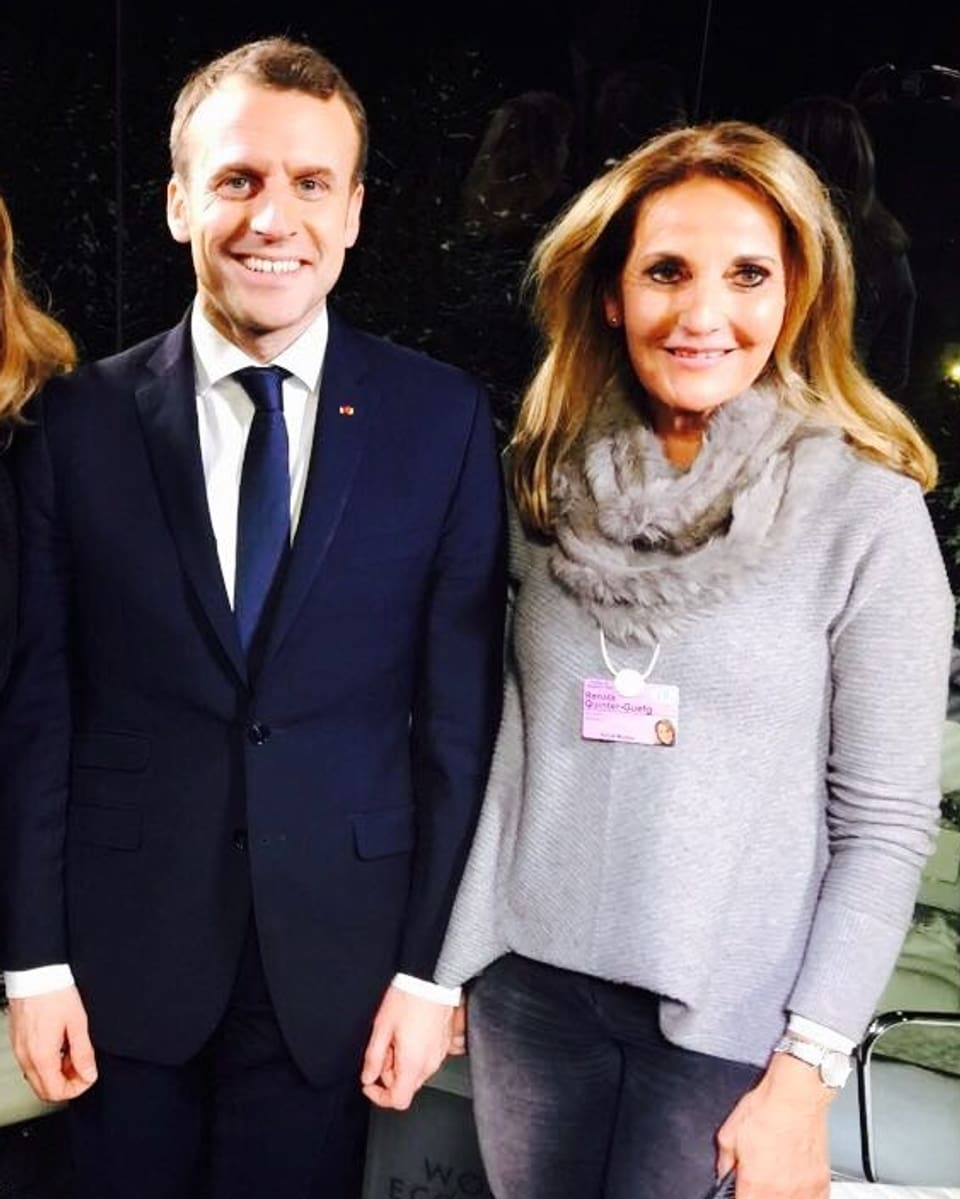 Emmanuel Macron e Renata Quinter.
