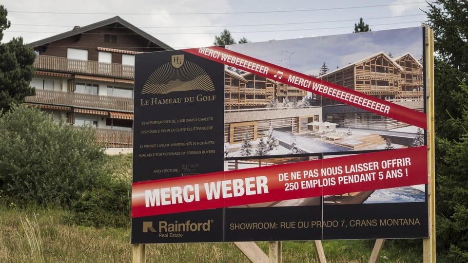 «Merci Weber»: In interprendider d'immobiglias crititgescha che plazzas da lavur giajan a perder pervia da l'iniziativa.