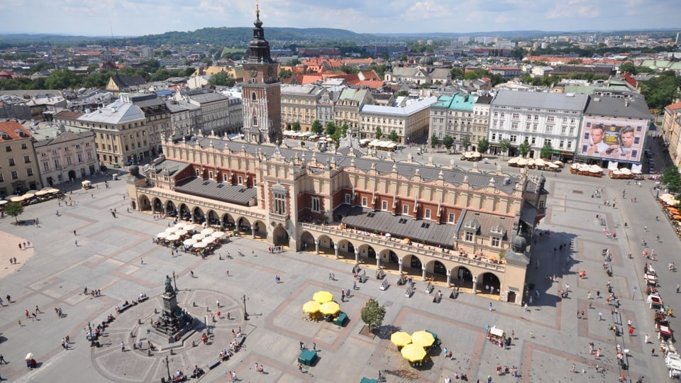 Vista sin la citad veglia da Krakau. 