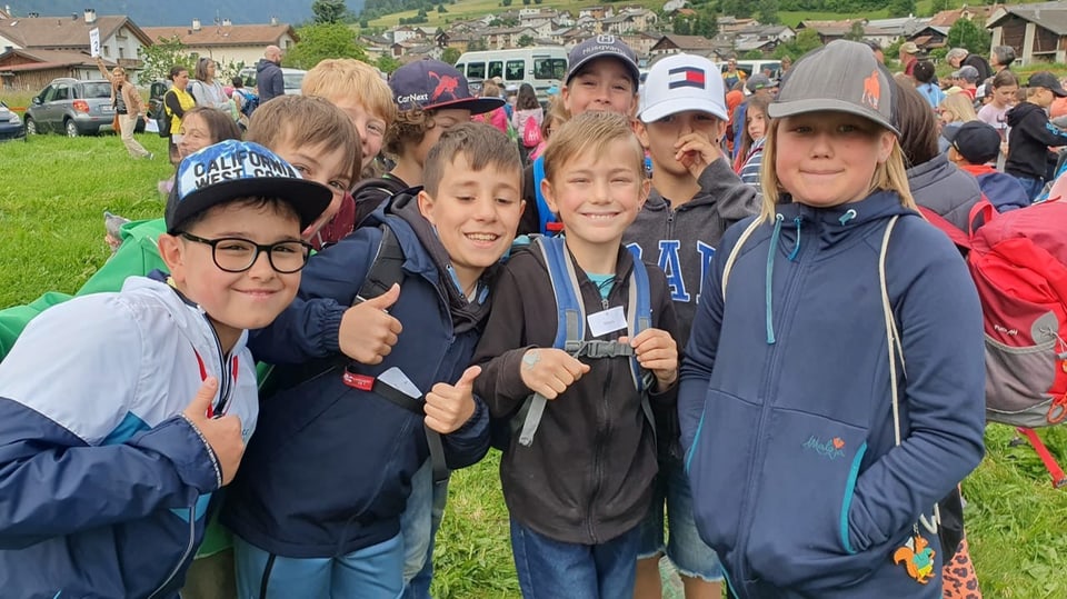 Kinder, welche am Kidyday beim Gesangsfest im Münstertal mitmachen.