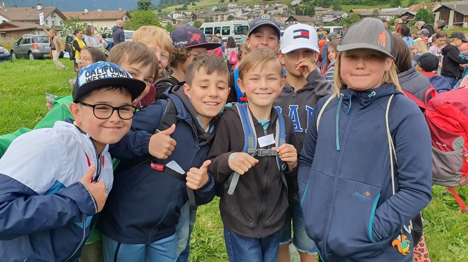 Kinder, welche am Kidyday beim Gesangsfest im Münstertal mitmachen.