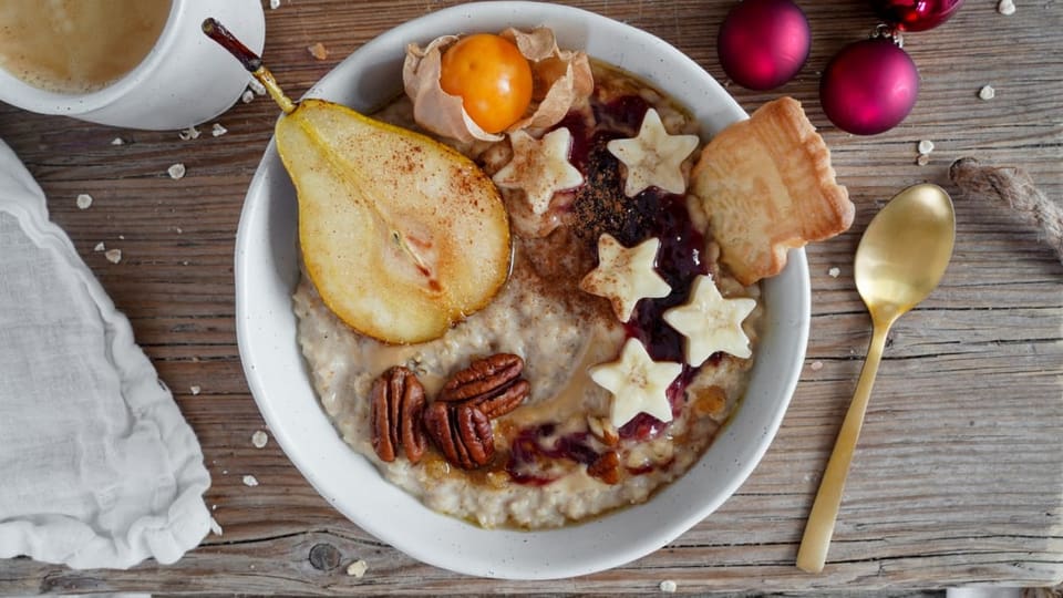 Rezept für Weihnachtsfrühstück: Spekulatius Porridge