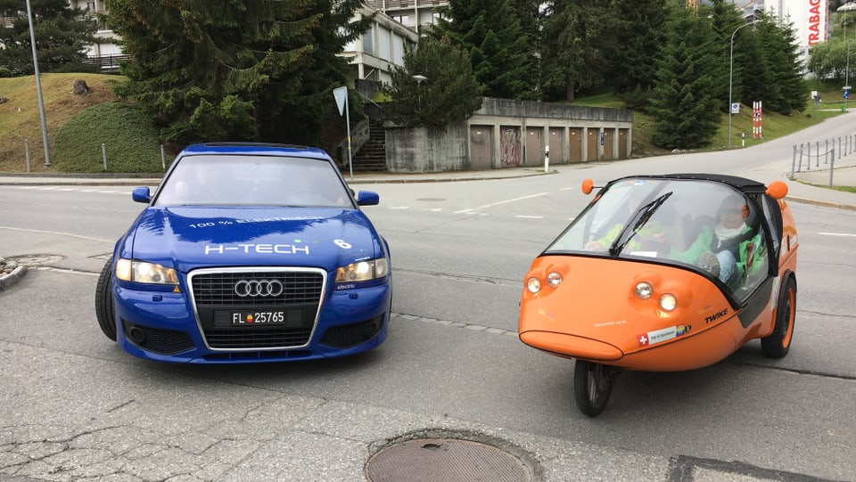In Audi electric sper in vehichel da duas persunas electric.