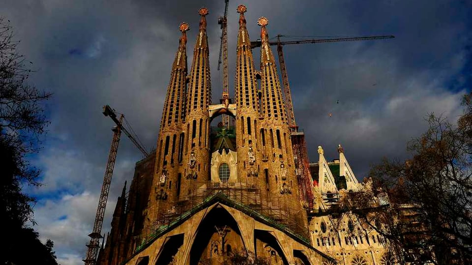 Basilika Sagrada Familia a Barcelona.