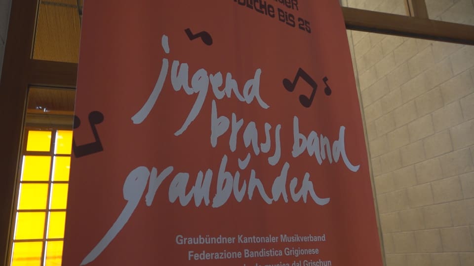 Das Logo der Jugend Brass Band Graubünden. 