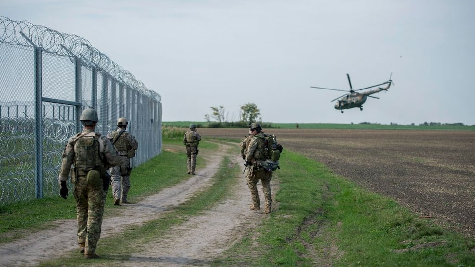 La saiv che l’Ungaria ha construì sin ses cunfin cun la Serbia.