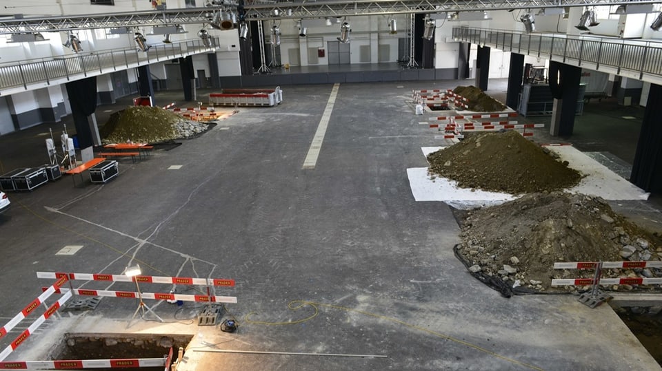 Ausgrabungen bei der Stadthalle in Chur
