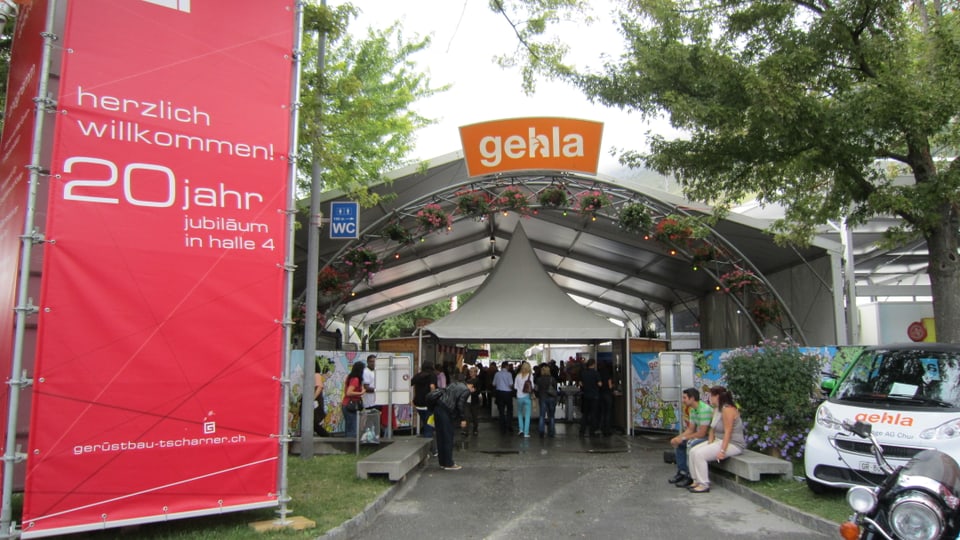 L'entrada da l'exposiziun Gehla l'onn 2013.