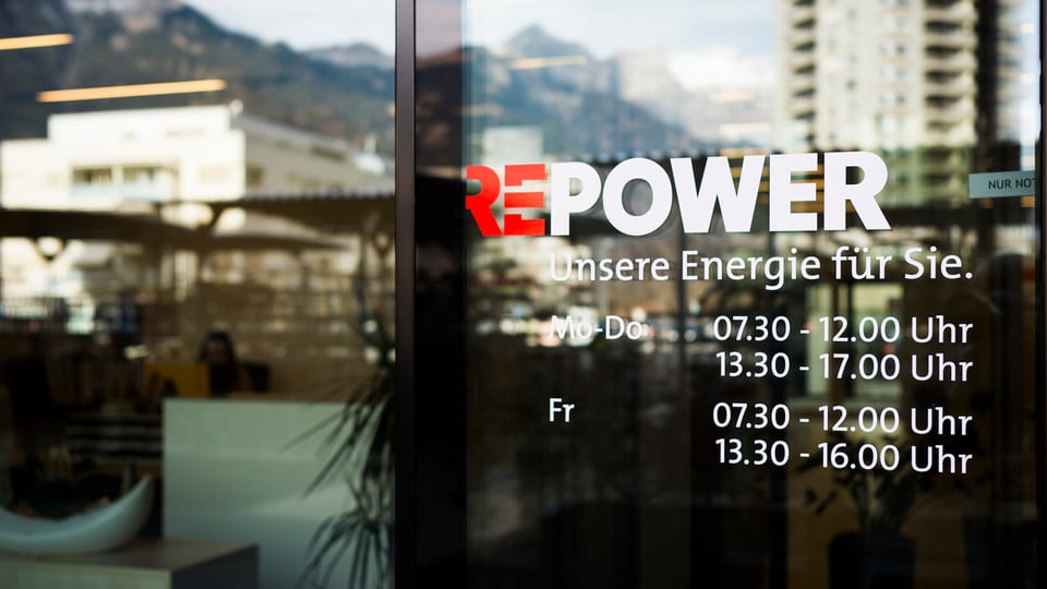 isch da vaider da l'entrada dal concern Repower a Landquart