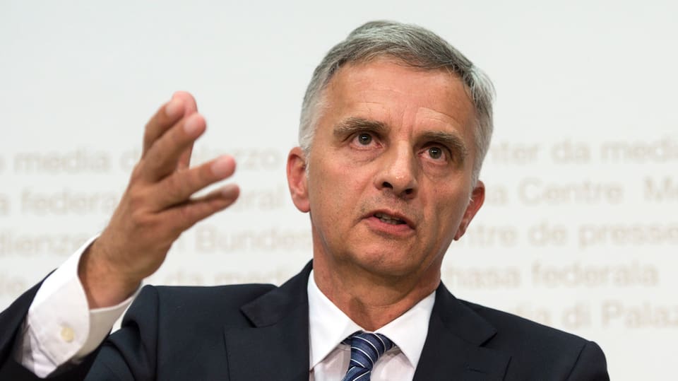 Didier Burkhalter durant in pled. 