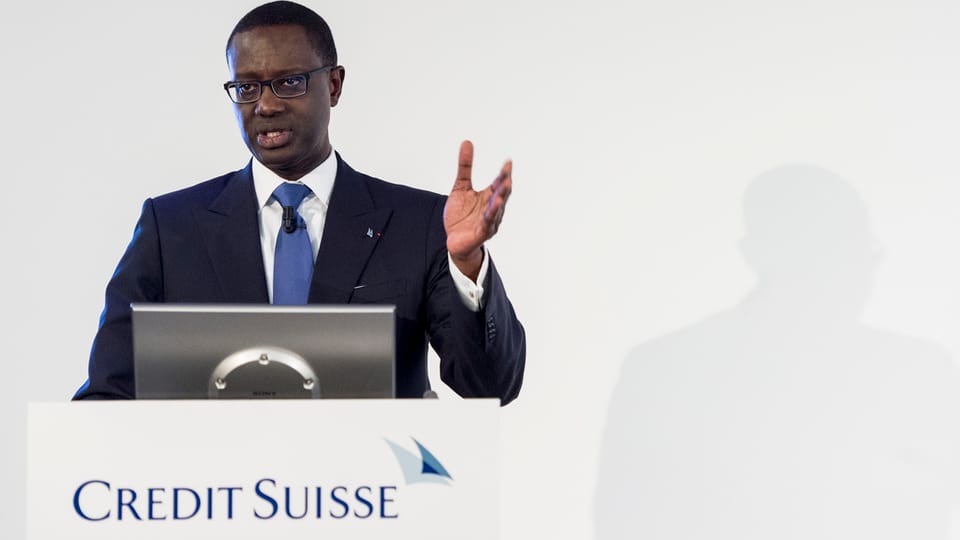 Tidjane Thiam da la banca Credit Suisse.