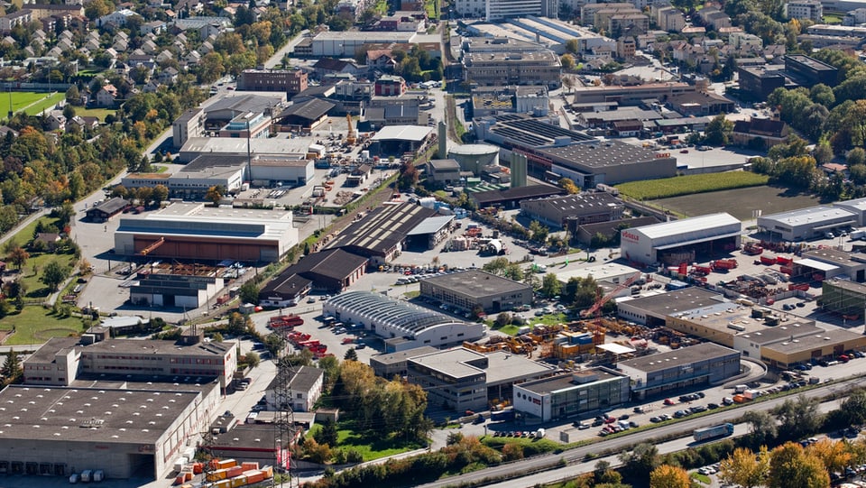 La zona d'industria a Cuira