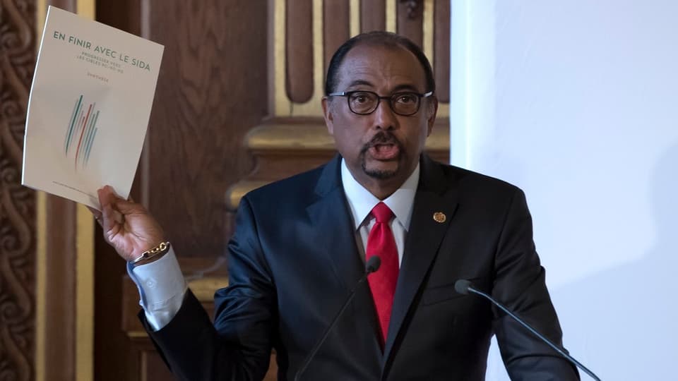 Purtret da Michel Sidibé che tigna il pli nov rapport. 