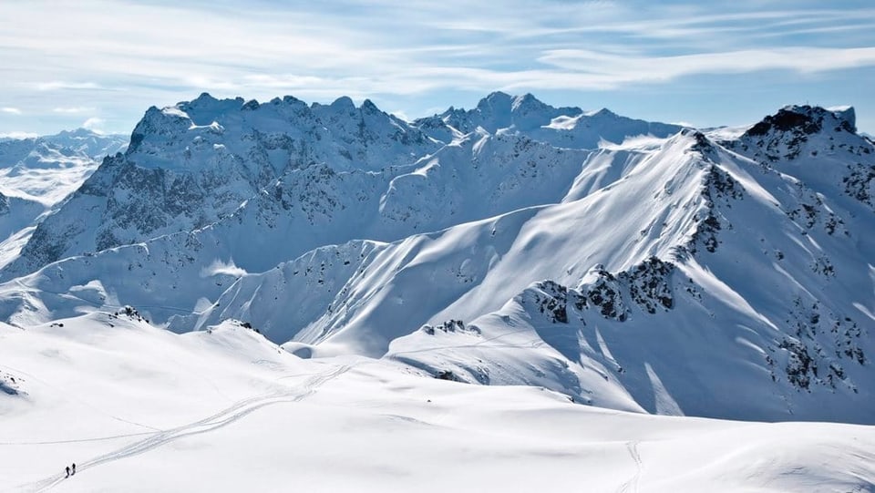 Purtret dal territori da skis Madrisa. 