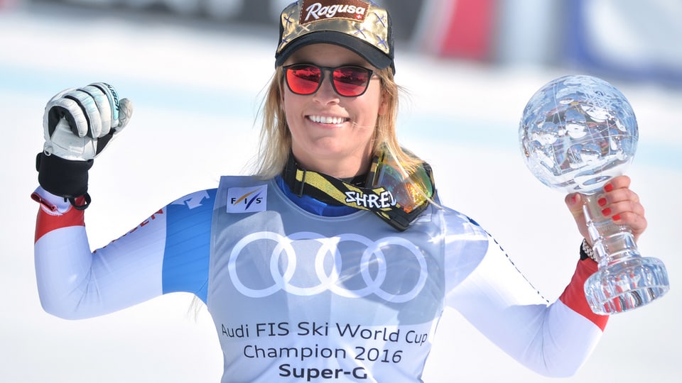 Lara Gut cun la culla dal Super-G.