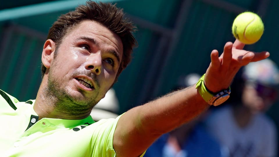 Stan Wawrinka en acziun al turnier da Monte Carlo
