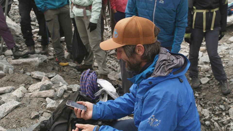 Aufräumaktion auf dem Persgletscher sammelt 250 Kilo Abfall