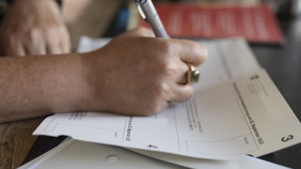 Foto d'in cedel da votar