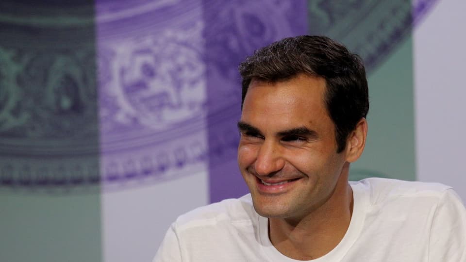 Roger Federer da buna luna. 