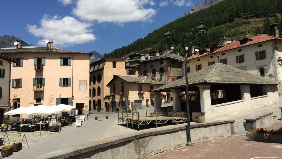 La piazza da Bormio