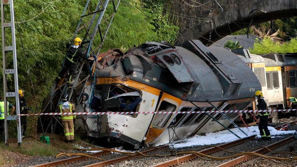 Accident da tren en Spagna.