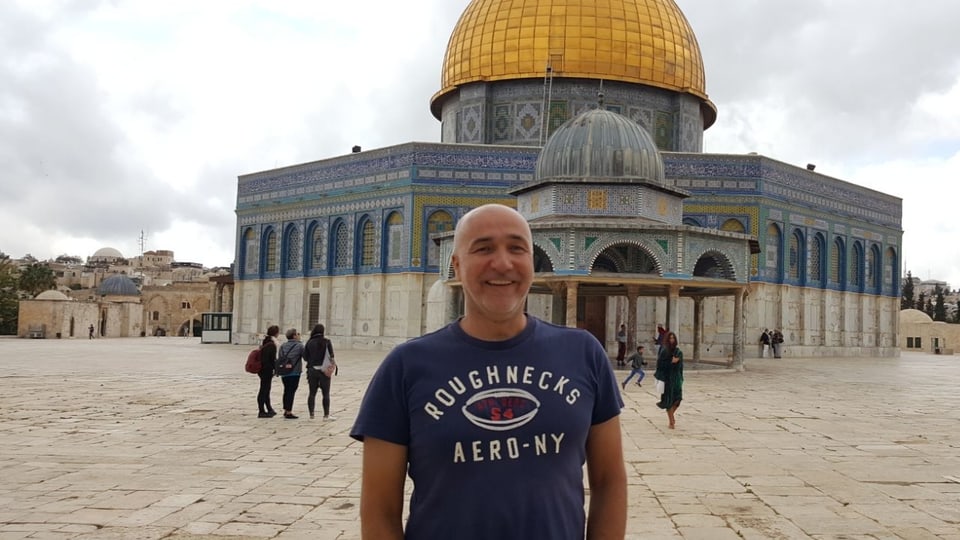 Benedetg Cajacob sin il Munt dal Tempel ad Israel.