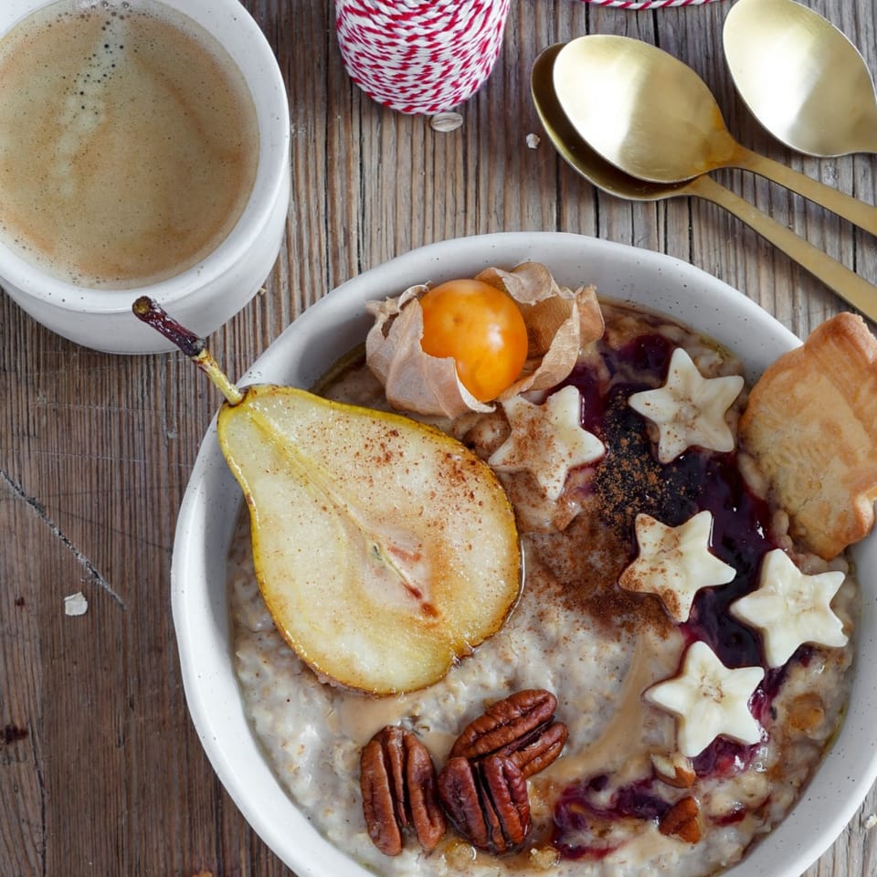 Rezept für Weihnachtsfrühstück: Spekulatius Porridge