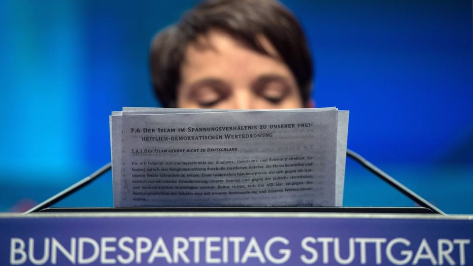 Frauke Petry, la schefa da la partida AfD legia il chapitel decidÌ