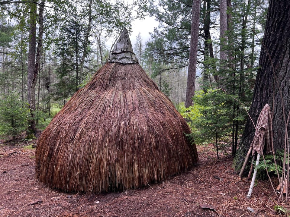 Ein Haus aus Naturmaterialien