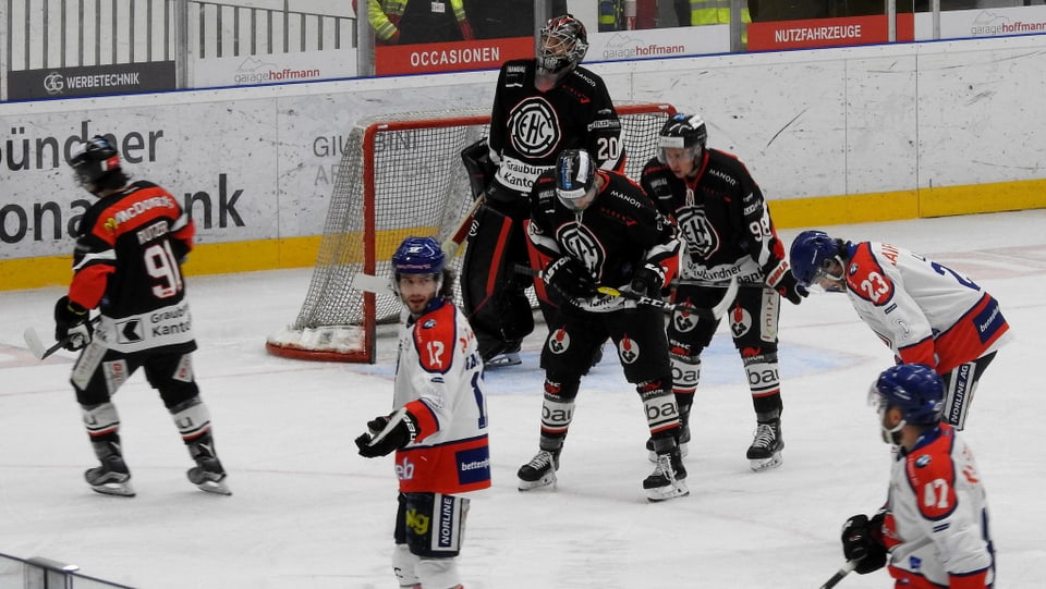 Purtret da l'EHC Cuira Capricorns durant in gieu cunter l'EHC Bülach. 