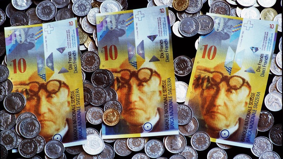 munaidas svizras e 3 notas da 10 francs