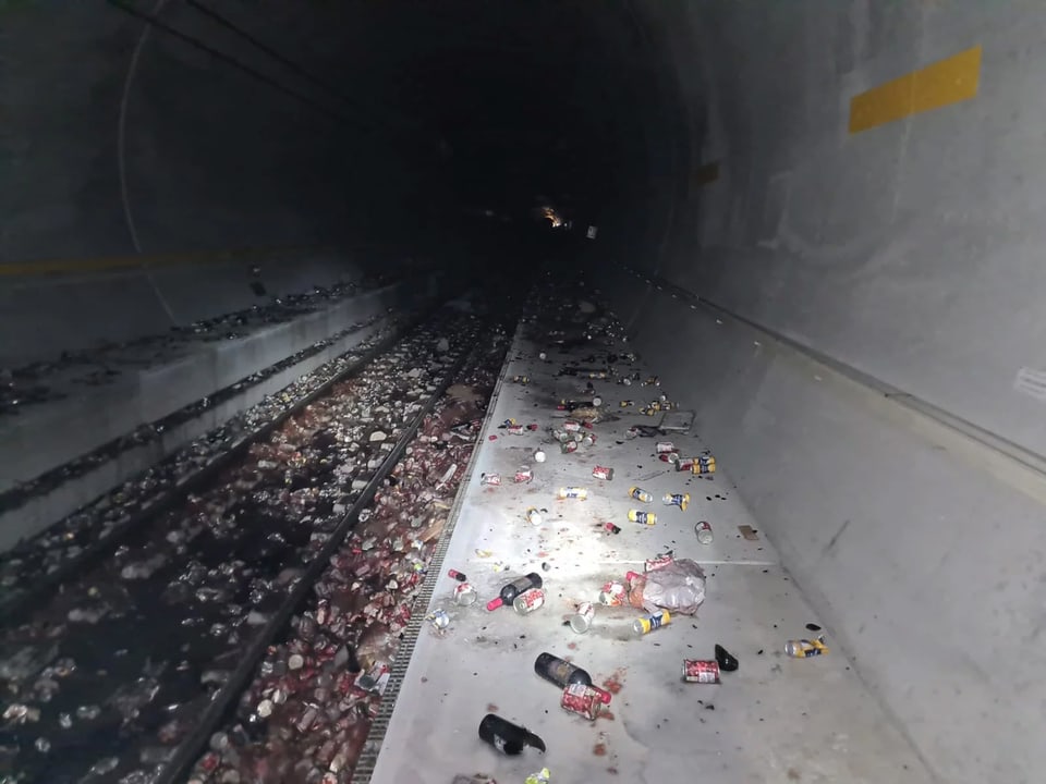 Entgleisung eines Frachtzuges im Gotthard-Basistunnel