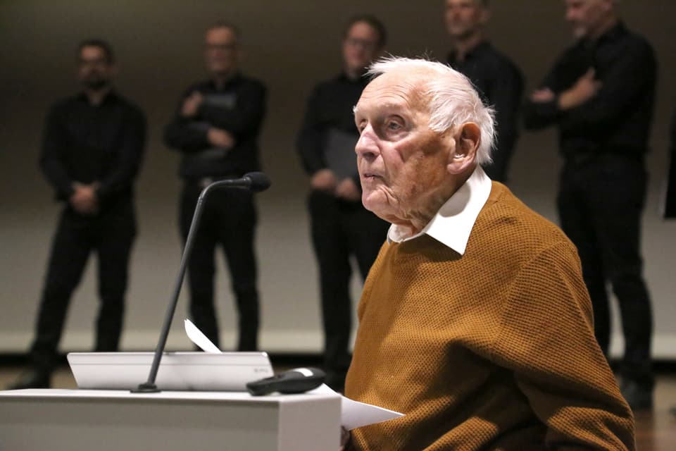 Bei der Dankesrede von Alexi Decurtins war der ganze Festsaal so ruhig wie in einer Kirche. 
