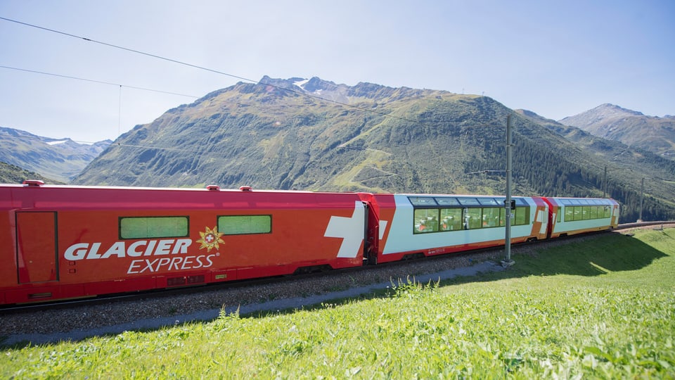 In tren dal Glacier Express.