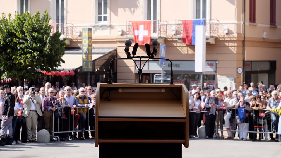 Purtret dal pult da discurrer per Ignazio Cassis.
