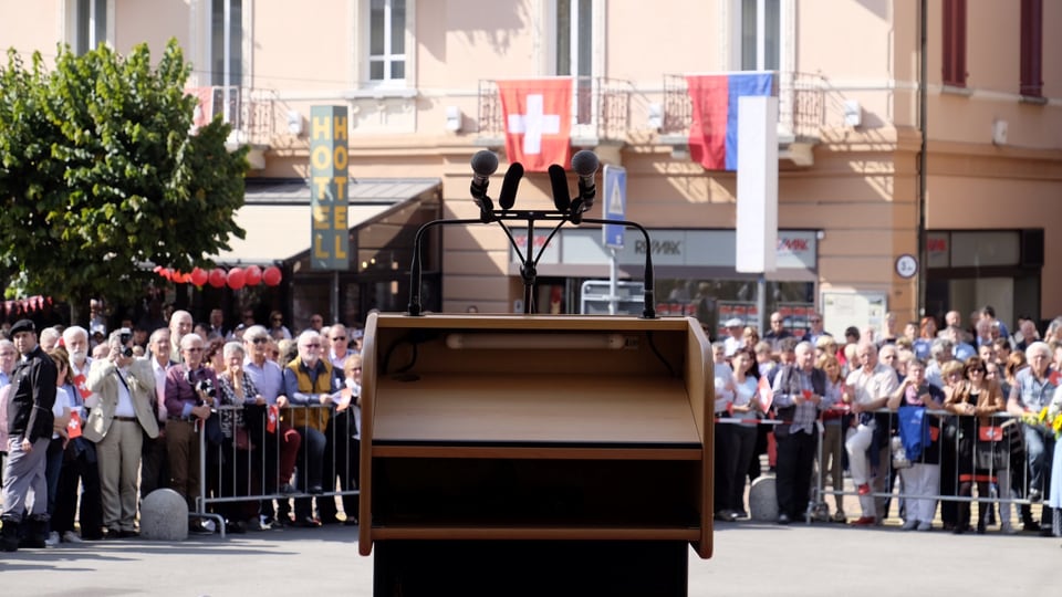 Purtret dal pult da discurrer per Ignazio Cassis. 