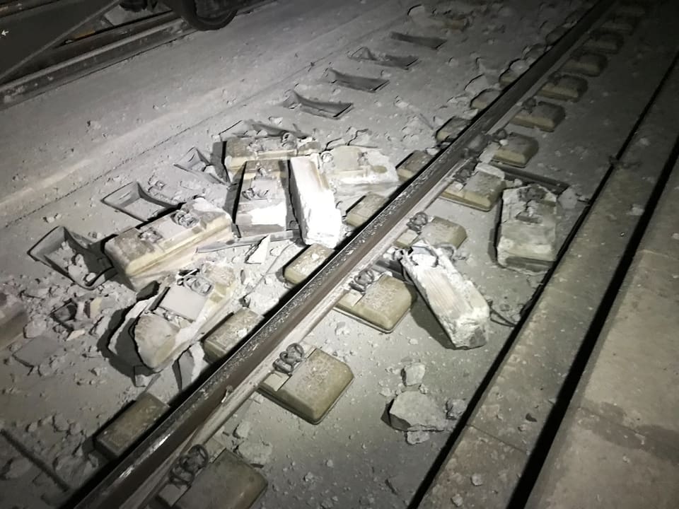 Entgleisung eines Frachtzuges im Gotthard-Basistunnel