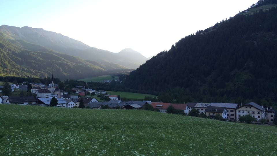 La vischnanca da Sta. Maria, il Piz Turettas ed il Piz Dora