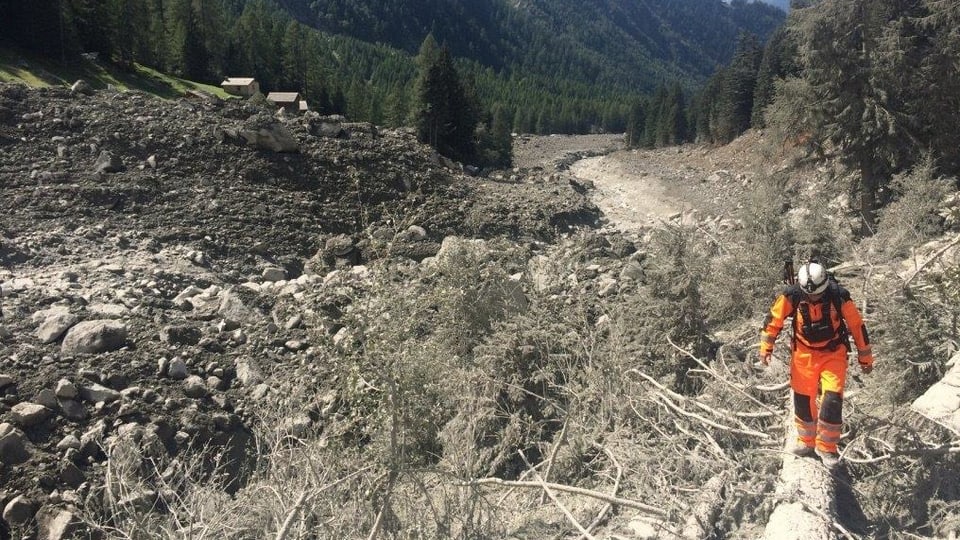 truppa da salvament en Val Bondasca.